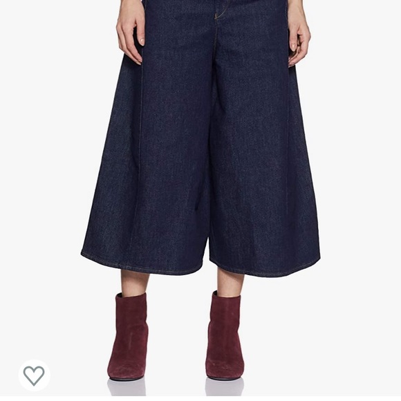 NEW LEVI'S Engineered Premium High Rise Loose Cropped Wide Leg Denim Jeans - Picture 2 of 16